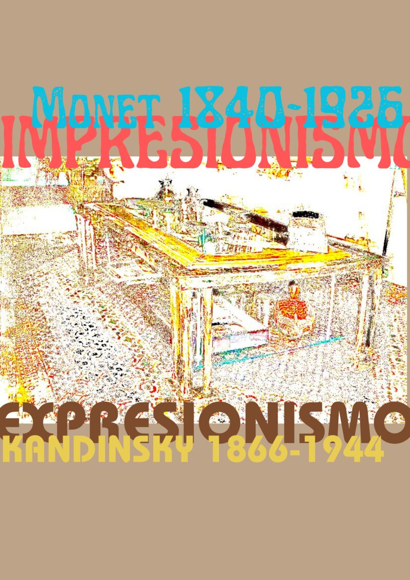 Lámina cultural: Impresionismo y Expresionismo, Monet y Kandinsky